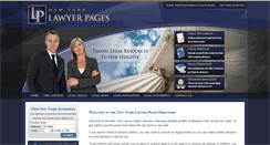 Desktop Screenshot of nylawyerpages.com