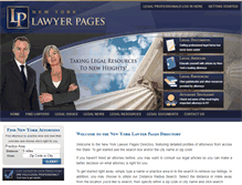 Tablet Screenshot of nylawyerpages.com